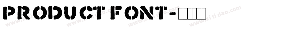 product font字体转换